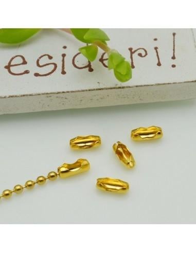 Chiusura in acciaio per catene a palline 5pz varia misure GDO