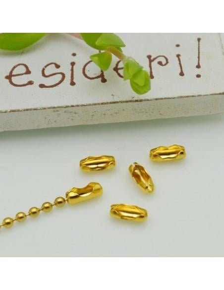 Chiusura in acciaio per catene a palline 5pz varia misure GDO