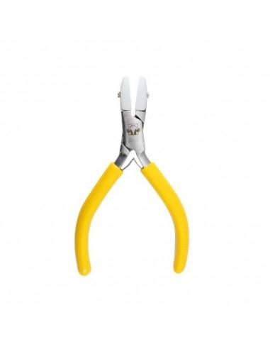 Pinza Wire Punta Piatta Rivestita in Gomma Gialla 130mm | GDO