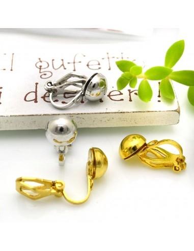 Orecchini a clip bottone 12 mm 1paio|GDO