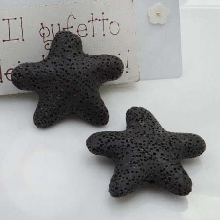 Pietre di lava a forma di stella marina 26mm 2pz GDO