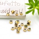 Distanziatori rondella in acciaio oro 4x2x1.5mm 20pz GDO