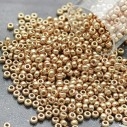 Perline Rocaille Miyuki 15/0 Duracoat Galvanized Champagne confezione da 10g Misurano 1.5mm GDO