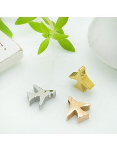 distanziatore a forma di aeroplano in acciaio 10 mm foro alto da 1.5 mm 1pz GDO