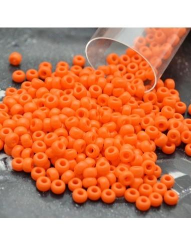 Perline Rocaille Miyuki 8/0 Opaque Orange confezione da 10g Misurano 3mm|GDO