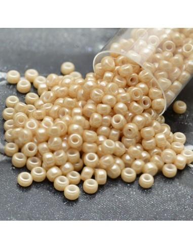 Perline Rocaille Miyuki 8/0  Light Caramel Ceylon  confezione da 10g Misurano 3mm|GDO