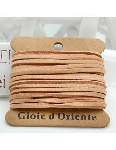 Filo in alcantara colore rosa carne 5mt 3mm|GDO