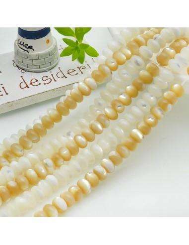 madreperla forma a cipolloti liscio 4x6mm 100pz