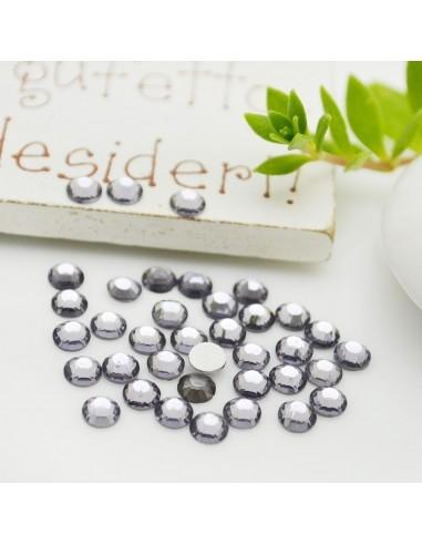 Strass con base piatta da incollo colore grigio violaceo 100pz | GDO