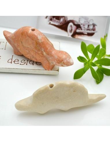 Catlinite a forma di animale con foro passante 31x67mm 1pz | GDO