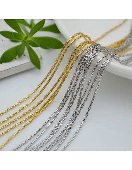 Catena cobra in acciaio di vario colore rotonda spessa 1.0 mm 1 mt|GDO