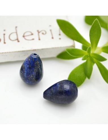 Goccia liscia di lapislazzulo 8.5x12mm 1 pz|GDO