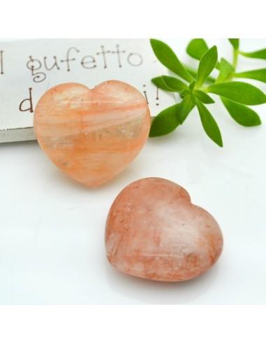Cuore liscio in quarzo ematoide 25x28mm 1 pz|GDO
