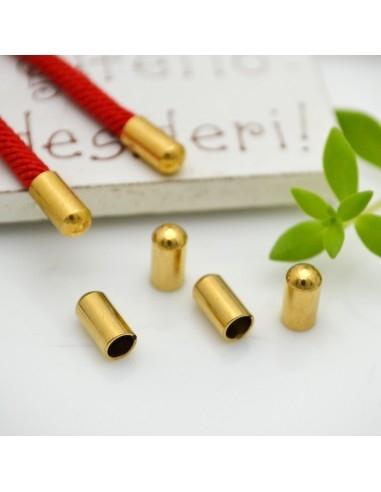 Terminali da incollo in acciaio foro 1.5-4.3mm oro/acciaio 4pz | GDO