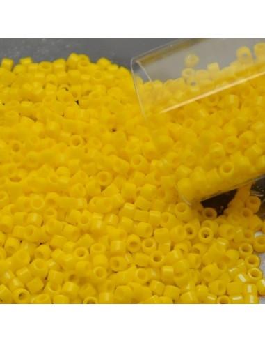 Perline Delica Miyuki 11/0 Opaque Yellow Canary confezione da 10g Misurano 1.6mm | GDO