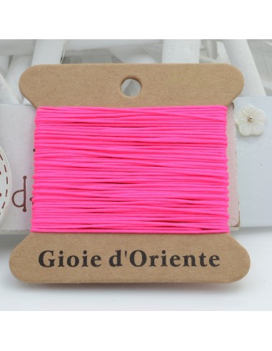 5 MT CORDINO FILO COLORE ROSA FLUO 19 PER BRACCIALE E COLLANA per fai da te