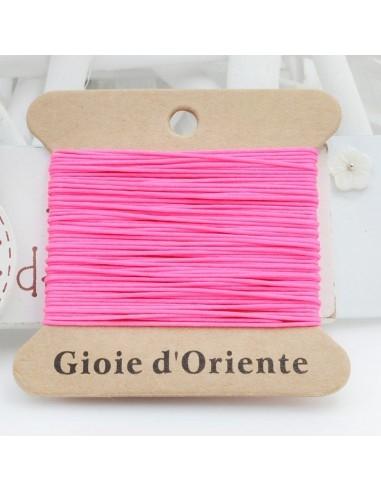 5 Metri di Cordino ROSA FLUO per Braccialetti e Collane Personalizzate