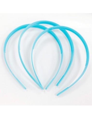 Cerchietti per Capelli in Plastica Colorata da 12 mm con Dentini da Decorare 5pZ|GDO