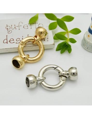 Chiusura Tonda con Due Campanelle 10mm moschettone 20mm 1pz|GDO