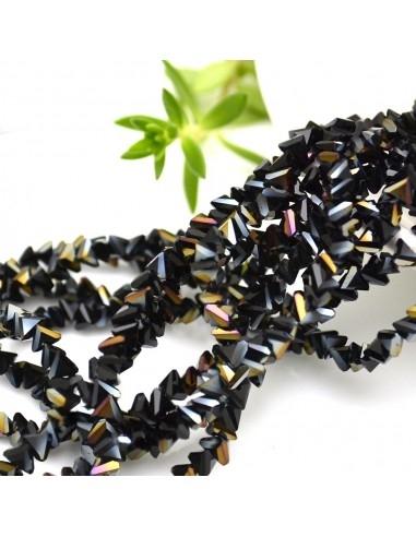 Filo Cristalli Forma Piramide nero AB 3mm 150pz|GDO