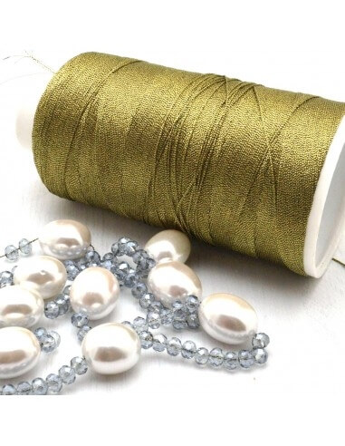 filo per uncinetto lurex  colore bronzo 600 mt spessore 0.6 mm|GDO