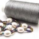 filo per uncinetto lurex colore argento rodio 600 mt spessore 0.6 mm|GDO