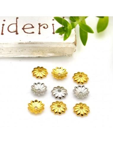Copri Perle in Argento 925% a forma di fiorellino 5mm 25pz | GDO