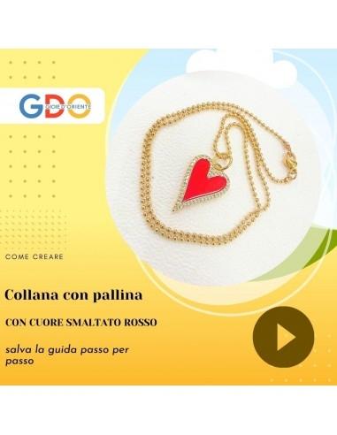 Guida Video: Chiusura Collana con Cuore Rosso e Catena a Pallini - Passo dopo Passo|GDO