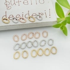 Anellini ovali aperti in acciaio 0.8x4x6mm|GDO