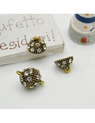 Chiusure Magnetiche con Strass 10mm colore bronzo 1 pz |GDO