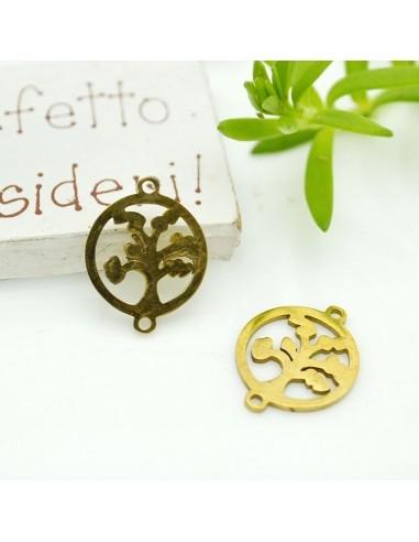 Connettore a forma di Cerchio con Albero in Acciaio inossidabile 19x15mm 1pz | GDO