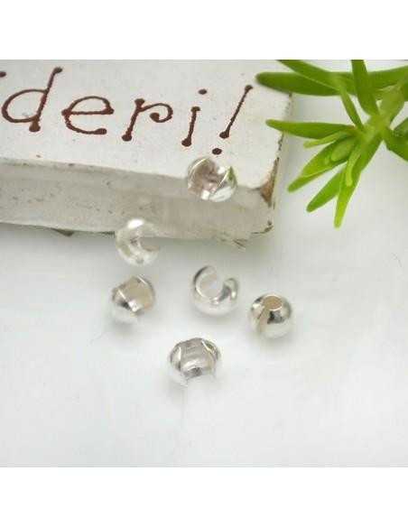 Copri Schiaccini Raffinati Argento 925 - 3/4 mm 10pz |GDO