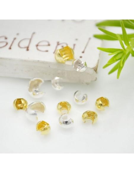 Copri Schiaccini Raffinati Argento 925 - 3/4 mm 10pz |GDO