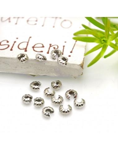 Copri Schiaccini in ottone rigati - 4mm Aperti/3mm Chiusi 20pz|GDO