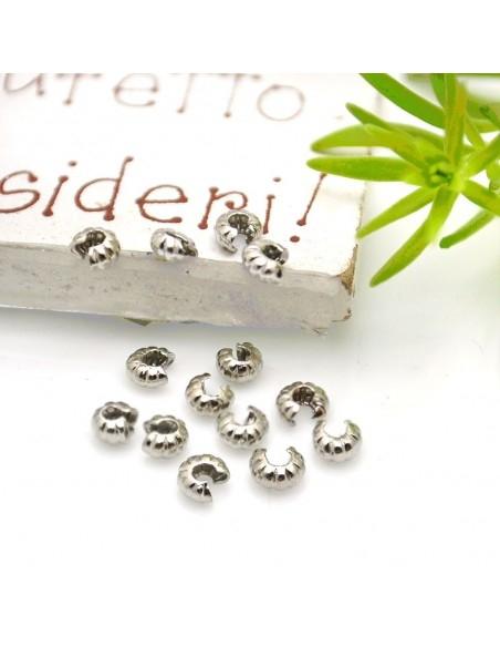 Copri Schiaccini in ottone rigati - 4mm Aperti/3mm Chiusi 20pz|GDO