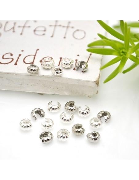 Copri Schiaccini in ottone rigati - 4mm Aperti/3mm Chiusi 20pz|GDO