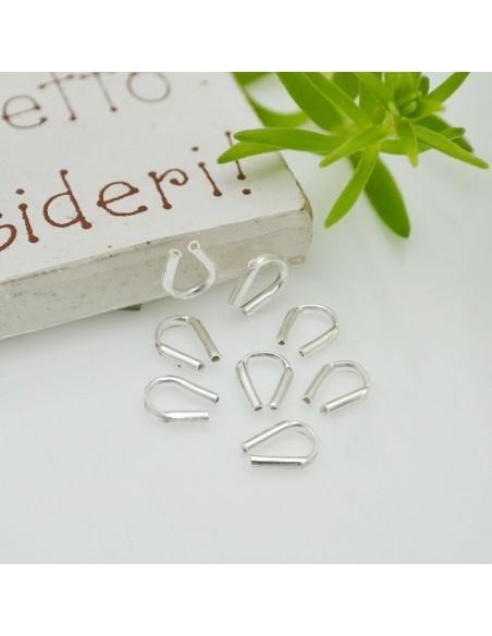 Salva filo terminale per gioielli 5mm 10 pz in argento 925|GDO