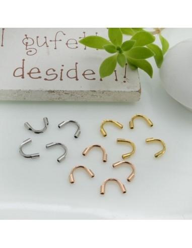 Salva filo terminale per bigiotteria 4.5 mm 10 pz in acciaio|GDO