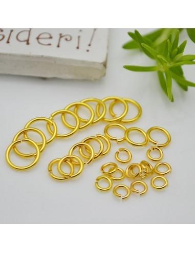 Anellini colore Oro in Ottone - Misure Assortite | GDO