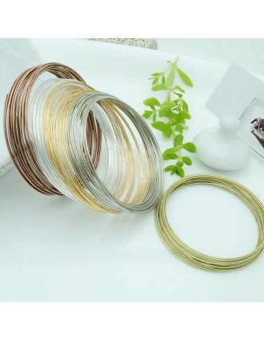 Bracciale Armonico in Filo di Spirale Acciaio - 20 Giri per DIY|GDO
