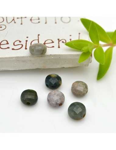 Pietre dure Agata Indiana tonde sfaccettate 6mm 2pz - Creazioni Brillanti | GDO