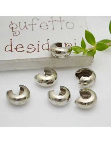 Coprinodi in Ottone Placcato Oro e Rodio 10mm, Confezione da 6|GDO