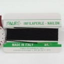 Filo nylon infilaperle di colore nero con ago di diverse misure|GDO