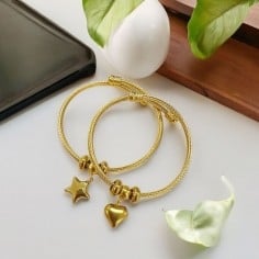 Bracciale Rigido Aperto Oro con Filo Intrecciato 3 mm 1pz | GDO 2
