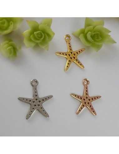 Ciondolo a forma di Stella marina in Acciaio Inossidabile 12x14mm 1pz | GDO