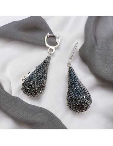 Orecchini in Argento 925 con Gocce di...
