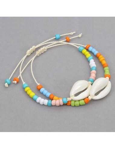 Conchiglie sfuse per cavigliere, collane, bracciali e orecchini - 10 pz Gioie d'Oriente