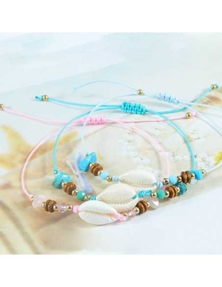 Conchiglie sfuse per cavigliere, collane, bracciali e orecchini - 10 pz Gioie d'Oriente