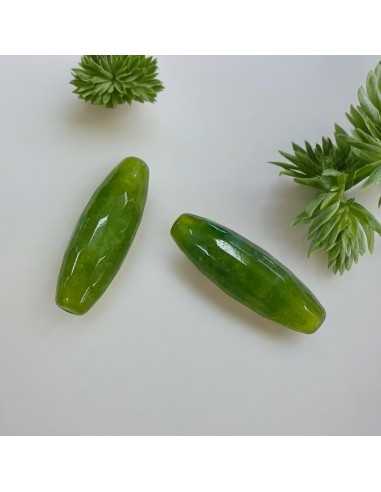 Elemento in Giada Peridoto Forma Cilindro 10x30mm 1 pz | GDO