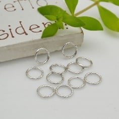 Anelle chiuse saldate in argento 925, 6 mm, 20 pz | GDO